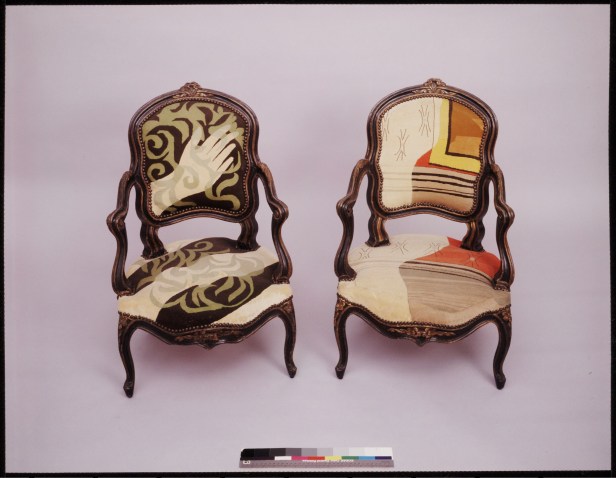 Toklas Stein Picasso Petit Point Upholstered Chairs