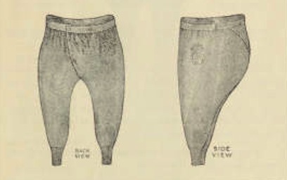 Ladies Sanitary Woolen Drawers in Jaeger Catalog 1887