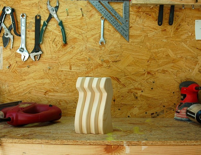Alice Toklas Stool Legs in the Woodshop