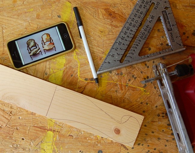 Woodshop Working on the Alice Stool - Woodworking, Carpentry, Pine