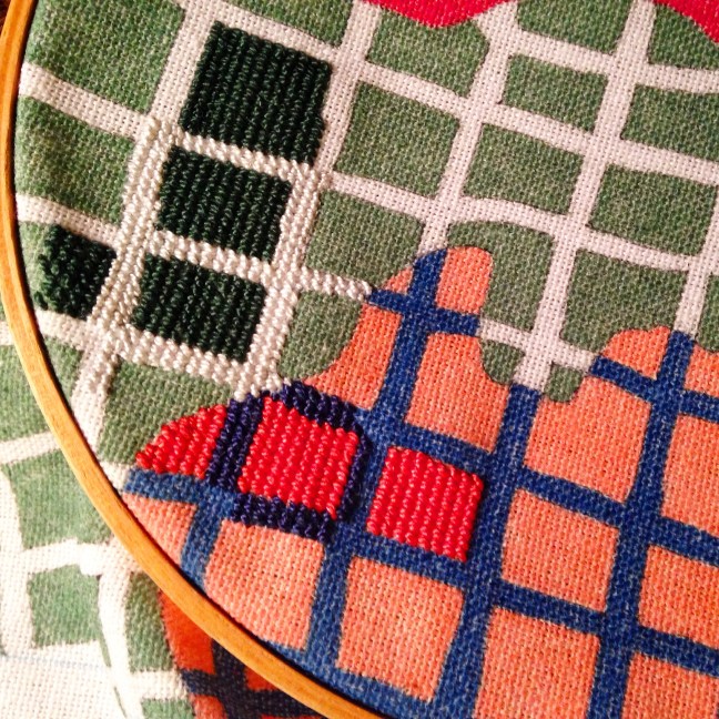 Toklas Needlepoint WIP Petit Point Embroidery Hoop