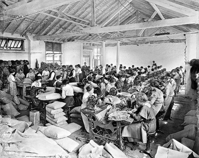 Sewing Factory in Late Victorian England