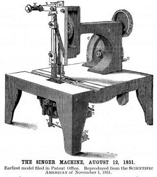 Singer Sewing Machine, 1851