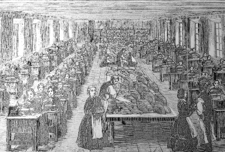 Somervell Brothers Sewing Factory – Illustrated Exhibition London (1862)